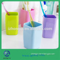 Square Plastic Tooth Brush Mug